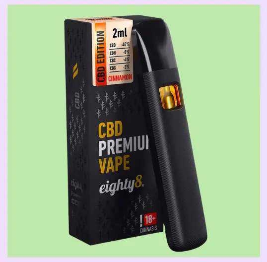 Eighty8 Vape Cinnamon 45% CBD Stylo Vape