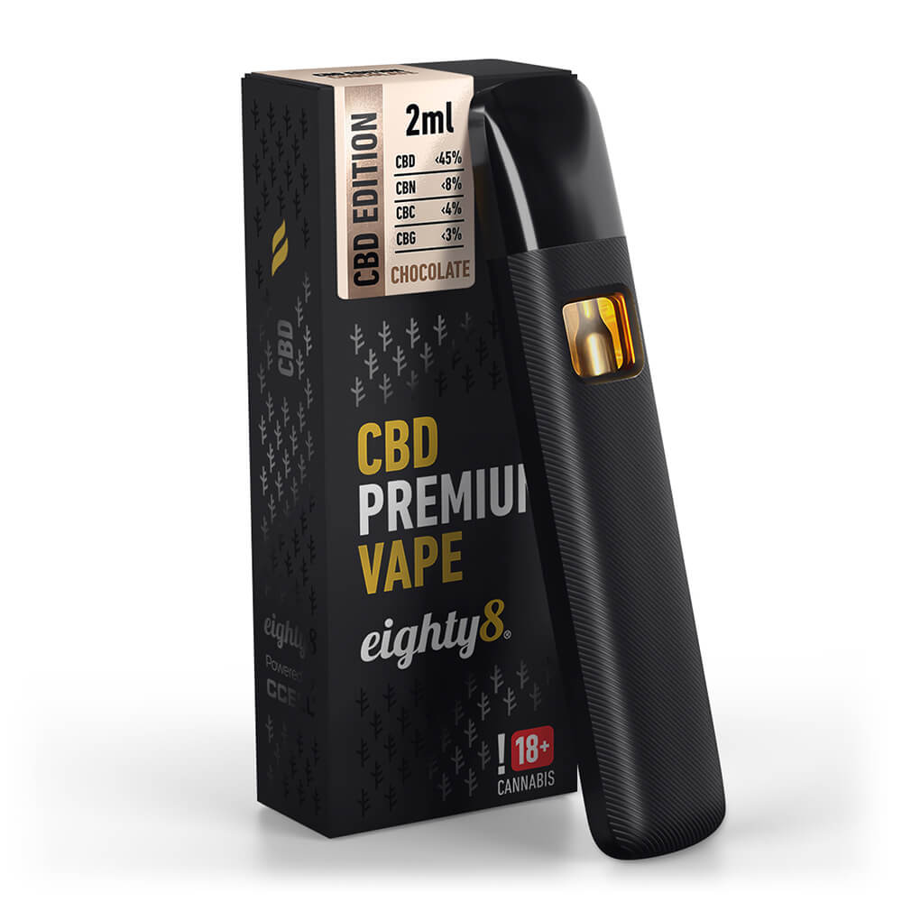 Eighty8 Chocolate 45% CBD Vape Jetable