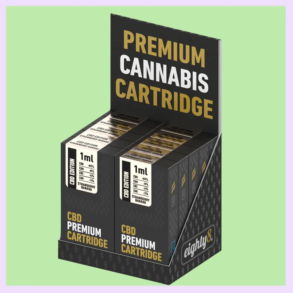 Eighty8 Cartouche 1ml Strawberry Banana