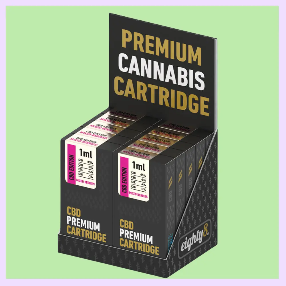 Eighty 8 Cartouche 1ml CBD Mixed Berries
