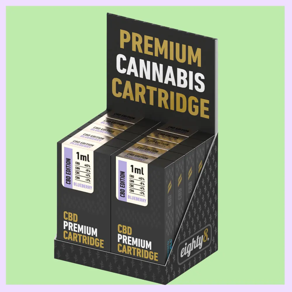Eighty 8 Cartouche 1ml CBD Blueberry
