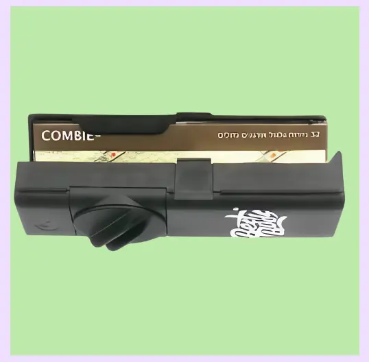 Combie Go Pocket Grinder Noir + Rolling Papers et Tips Bio (10pcs/présentoir) 