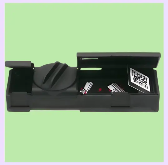 Combie Go Pocket Grinder Noir + Rolling Papers et Tips Bio (10pcs/présentoir) 