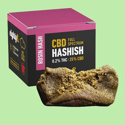 Eighty8 CBD Hashish Rosin