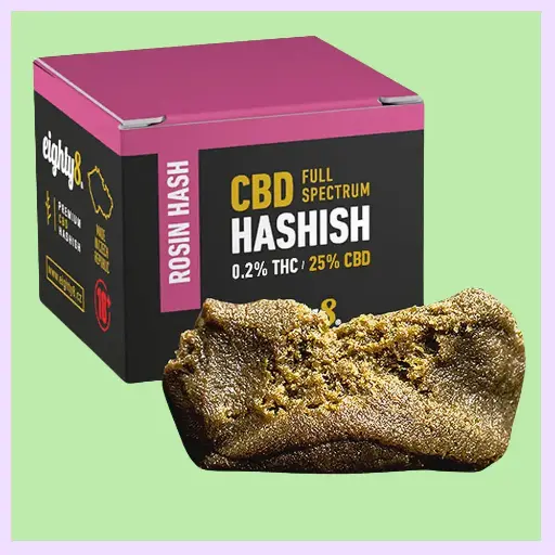 Eighty8 CBD Hashish Rosin