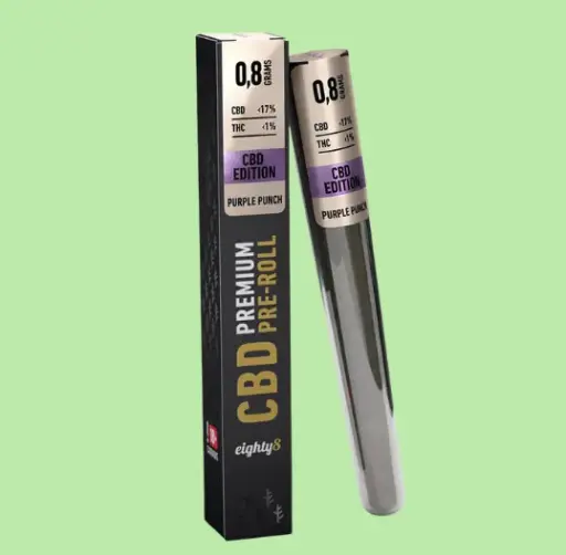  Eighty8 CBD Pre Rolls Purple Punch 